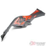 PLASTIK OSŁONA ZBIORNIKA LEWA QUAD ATV 125 CZARNO-CZERW