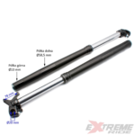 AMORTYZATORY PRZÓD CROSS 250CC 92CM SREBRNE KPL