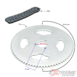 ZESTAW TUNINGOWY QUAD MINI ATV ZĘBATKA + ŁAŃCUCH