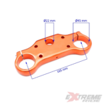 PÓŁKA GÓRNA CROSS 125CC 45MM POMARAŃCZOWA