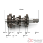 WAŁKI SKRZYNI BIEGÓW CROSS 250CC ZDAWCZY+POŚREDNI