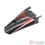 BŁOTNIK TYŁ CROSS 125CC CZARNY CZERWONA OKLEINA