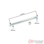 OŚ KOŁA PRZÓD CROSS 125CC 215CM 15FI