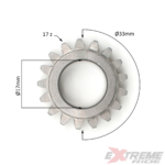 ZĘBATKA POMPY OLEJU NA WAŁ 17Z 17FI