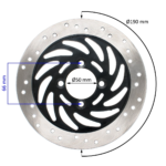 TARCZA HAMULCOWA TYŁ QUAD ATV 200CC 19CM