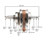 WAŁ KORBOWY CROSS 300CC