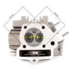 GŁOWICA CROSS 125CC 4T 54MM KPL CZARNA