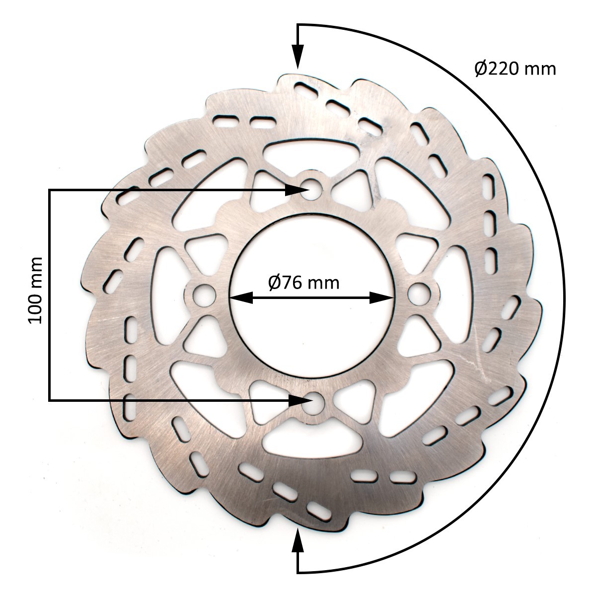 wp-image15262.png TARCZA HAMULCOWA PRZÓD CROSS 125CC 220MM - obrazek 1