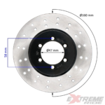 TARCZA HAMULCOWA PRZÓD QUAD ATV 200CC E4 160MM