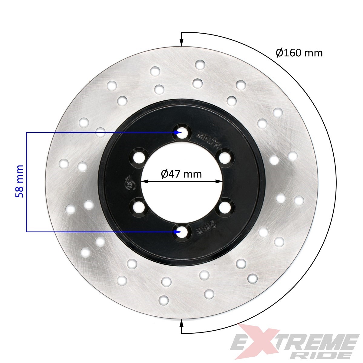 wp-image16098.png TARCZA HAMULCOWA PRZÓD QUAD ATV 200CC E4 160MM - obrazek 1