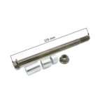 OŚ KOŁA TYŁ Z TULEJAMI + NAKRĘTKA CROSS 125CC