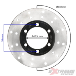 TARCZA HAMULCOWA PRZÓD QUAD ATV 250CC 130MM