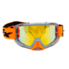 GOGLE ASIX AS2 SZARO-POMARAŃCZ MAT LUSTRO CZERWONE - obrazek 3
