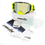 GOGLE ASIX AS3 CZARNO-ŻÓŁTE MAT LUSTRO BŁĘKITNE