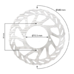 TARCZA HAMULCOWA PRZÓD = TYŁ MINI CROSS ELEKTRYK