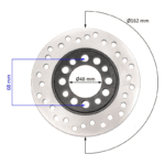 TARCZA HAMULCOWA TYŁ QUAD E-ATV