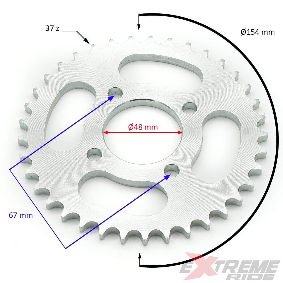 wp-image1800.png ZĘBATKA TYŁ 428 QUAD ATV 110CC 37Z - obrazek 1