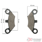 KLOCKI HAMULCOWE TYŁ QUAD ATV 150 250CC