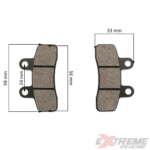 KLOCKI HAMULCOWE PRZÓD CROSS 110CC