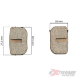 KLOCKI HAMULCOWE PRZÓD TYŁ POCKET MINI CROSS QUAD