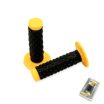 MANETKI GUMY GRIPY CROSS 300CC CZARNO-ŻÓŁTE BOOST PARTS