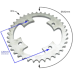 ZĘBATKA TYŁ 530 QUAD ATV 250CC 38Z