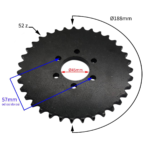 ZĘBATKA TYŁ 530H QUAD ATV 200CC 35Z