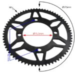 ZĘBATKA TYŁ T8F MINI CROSS 60CC 68Z