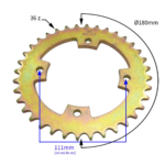 ZĘBATKA TYŁ 520H 36T QUAD ATV 250CC E5