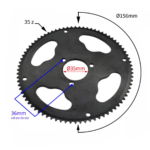 ZĘBATKA TYŁ 25H POCKET MINI CROSS 80Z