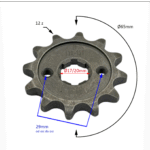 ZĘBATKA ZDAWCZA 530H 12Z QUAD ATV 250CC