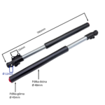 AMORTYZATORY PRZÓD CROSS 125CC 17/14 KPL 74CM