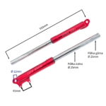 AMORTYZATORY PRZÓD POCKET MINI CROSS 50CC CZERWONE