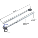 AMORTYZATORY PRZÓD CROSS 125CC 76CM KPL