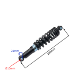 AMORTYZATOR TYŁ QUAD ATV 110CC 28CM 10FI CZARNY