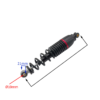 AMORTYZATOR TYŁ SKUTER MOTOROWER 2000W 28CM FI10