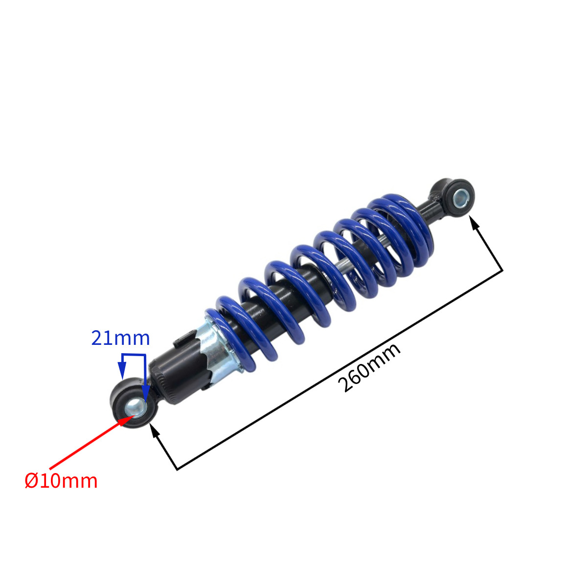 wp-image22003.png AMORTYZATOR TYŁ QUAD ATV 125CC NIEBIESKI 26CM - obrazek 1