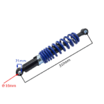 AMORTYZATOR PRZÓD QUAD ATV 125CC NIEBIESKI 31CM