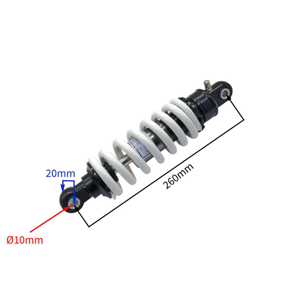 wp-image22026.png AMORTYZATOR TYŁ CROSS 125CC DŁ. 26CM FI10 - obrazek 1