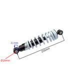 AMORTYZATOR TYŁ QUAD E-ATV 25,5CM