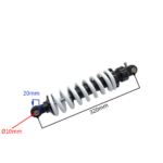 AMORTYZATOR TYŁ CROSS 125CC DŁ 32CM 10FI BIAŁY