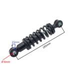 AMORTYZATOR PRZÓD QUAD MINI ATV 50CC DŁ 18,5 8FI CZARNY