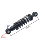 AMORTYZATOR PRZÓD QUAD MINI ATV DŁ 18,5 8FI CZARNY