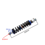 AMORTYZATOR TYŁ CROSS 125CC DŁ 35CM CZARNY