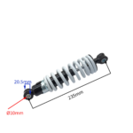 AMORTYZATOR TYŁ QUAD MINI E-ATV 1000W 10FI 235MM