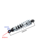 AMORTYZATOR TYŁ QUAD ATV 110CC BIAŁY 24,5CM