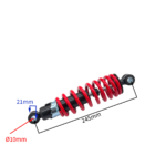 AMORTYZATOR TYŁ QUAD ATV 110CC CZERWONY 24,5CM