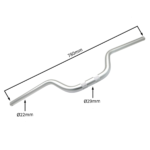 KIEROWNICA QUAD ATV 250CC SREBRNA 78CM