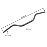 KIEROWNICA CROSS 250CC BEZ ROZPÓRKI CZARNA