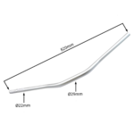 KIEROWNICA CROSS 250CC SREBRNA ALU